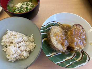 レンコンバーグのみぞれ煮