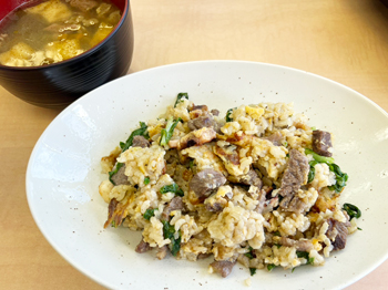 タコと牛肉の焼き飯