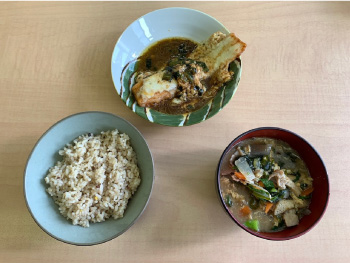 サーモンのほうれん草とチーズ焼き