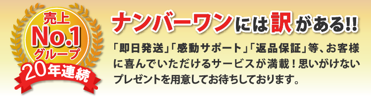 ナンバーワンには訳がある！