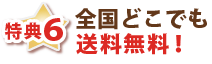 特典6・全国どこでも送料無料